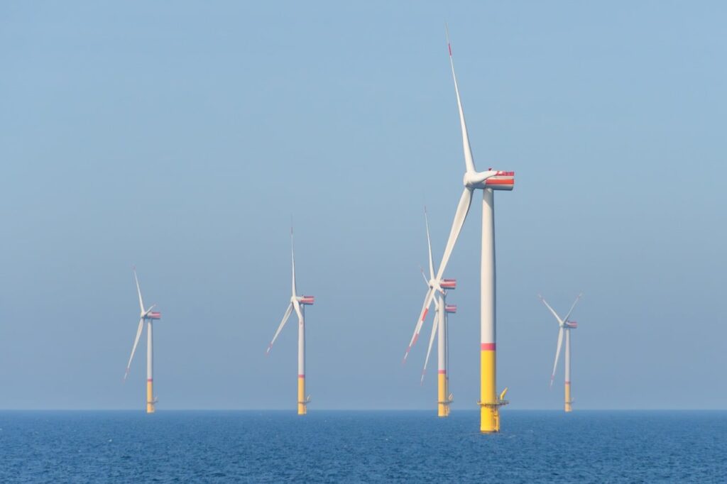 Windpark im Meer